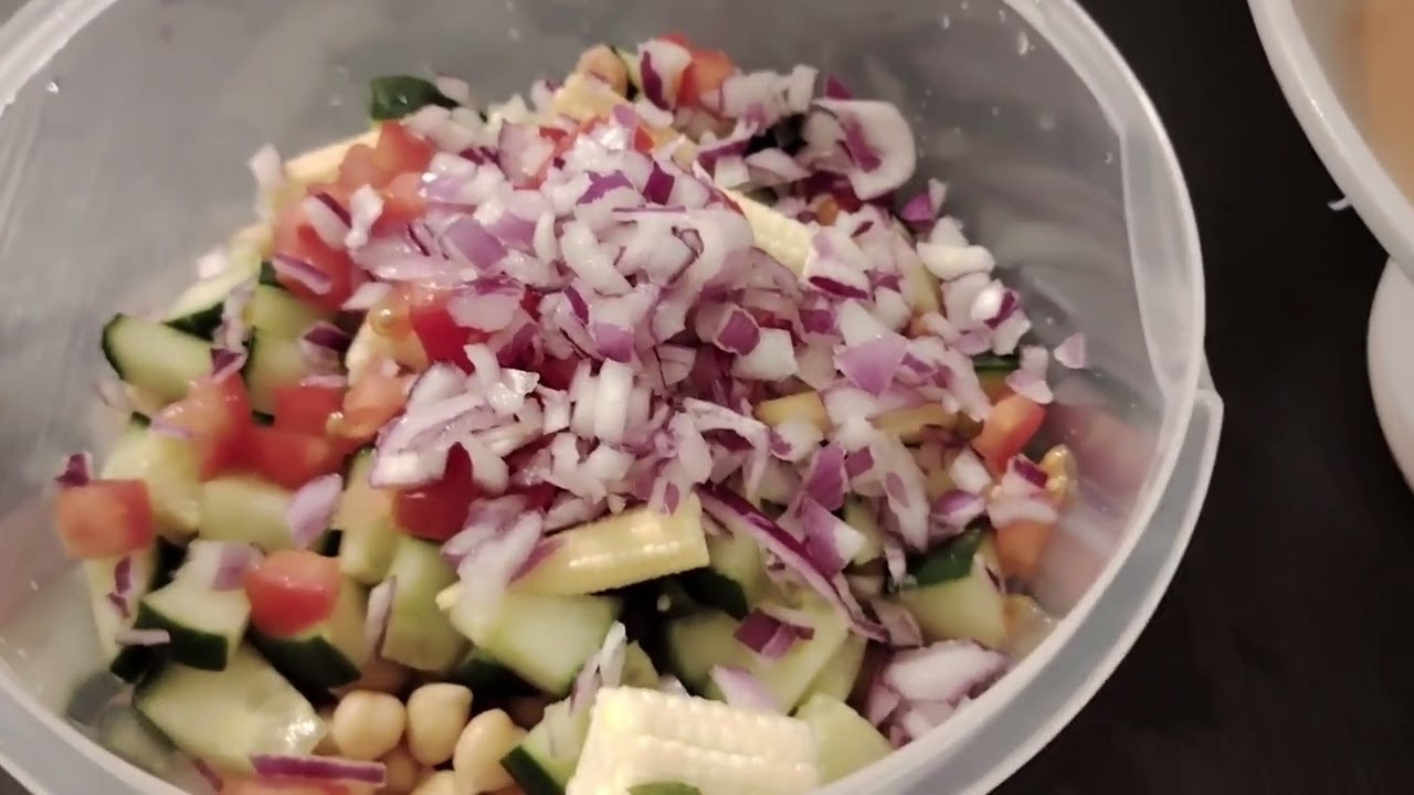 Vegetable salad 🥗 #salad #vegetables 