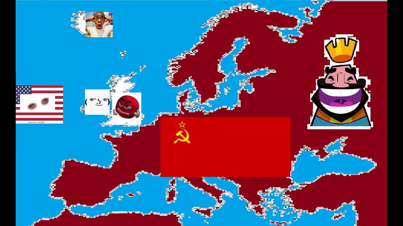 If the Russians locked in (Soviet Union takes over Europe)