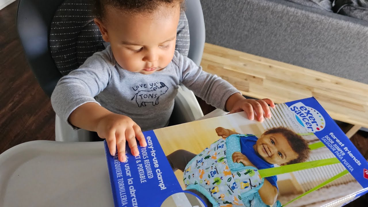 Unbox Exersaucer Forest Friends Door Jumper