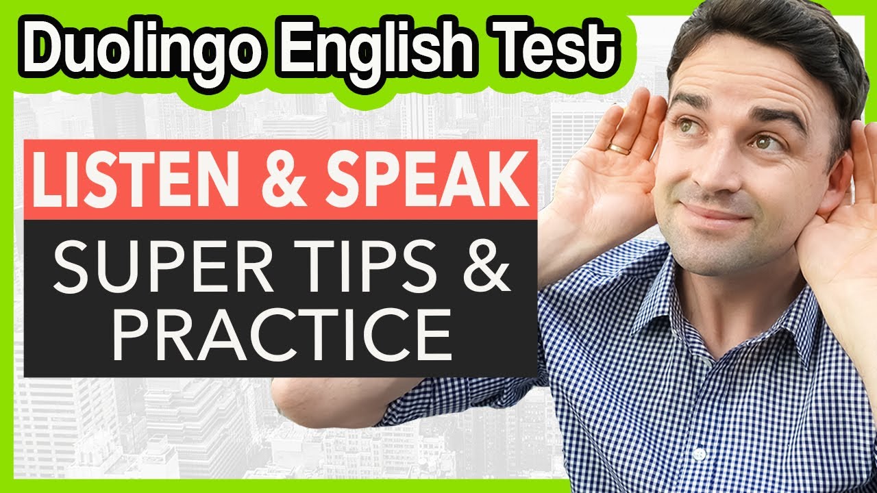 Советы и практика по вопросам слушайте и говорите — Duolingo English Test Speaking Practice