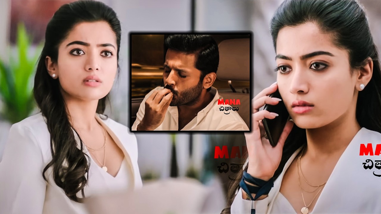 Nithiin Kissing His Hand & Pretenting Of kissing Rashmika Devarakonda In Car Funny Scene