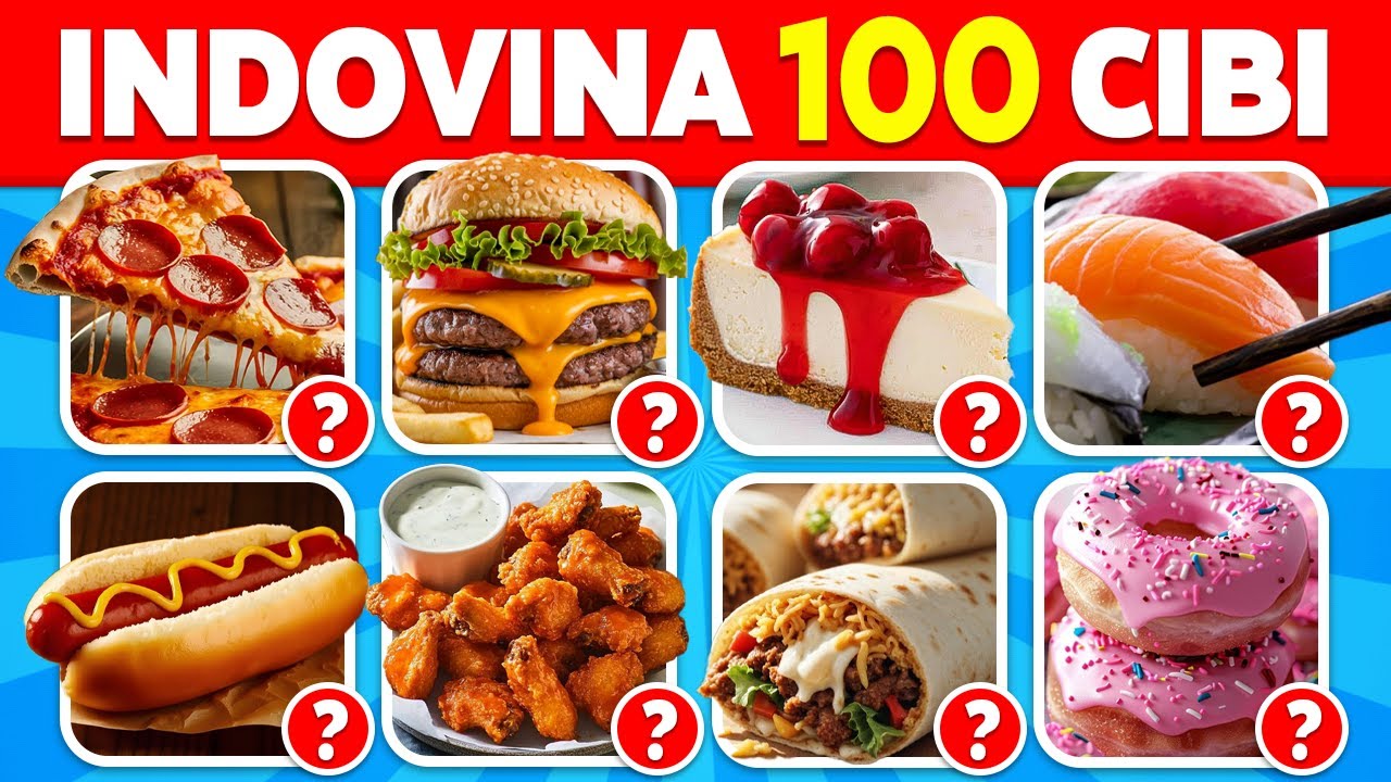 Indovina il Cibo in 3 Secondi 🍕🤔 | 100 cibi e Piatti Popolari