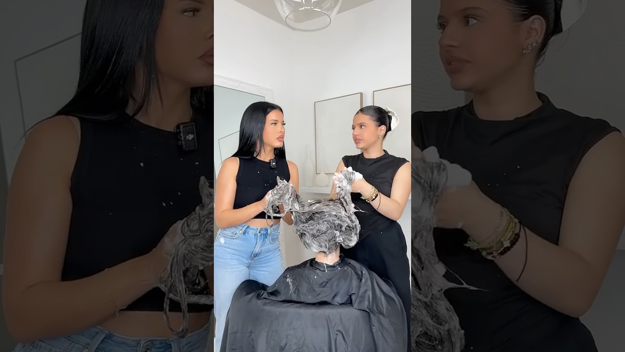 A smoothing for the back-to-school season 👹 #hairstyle #asmr #tutorial #lissage