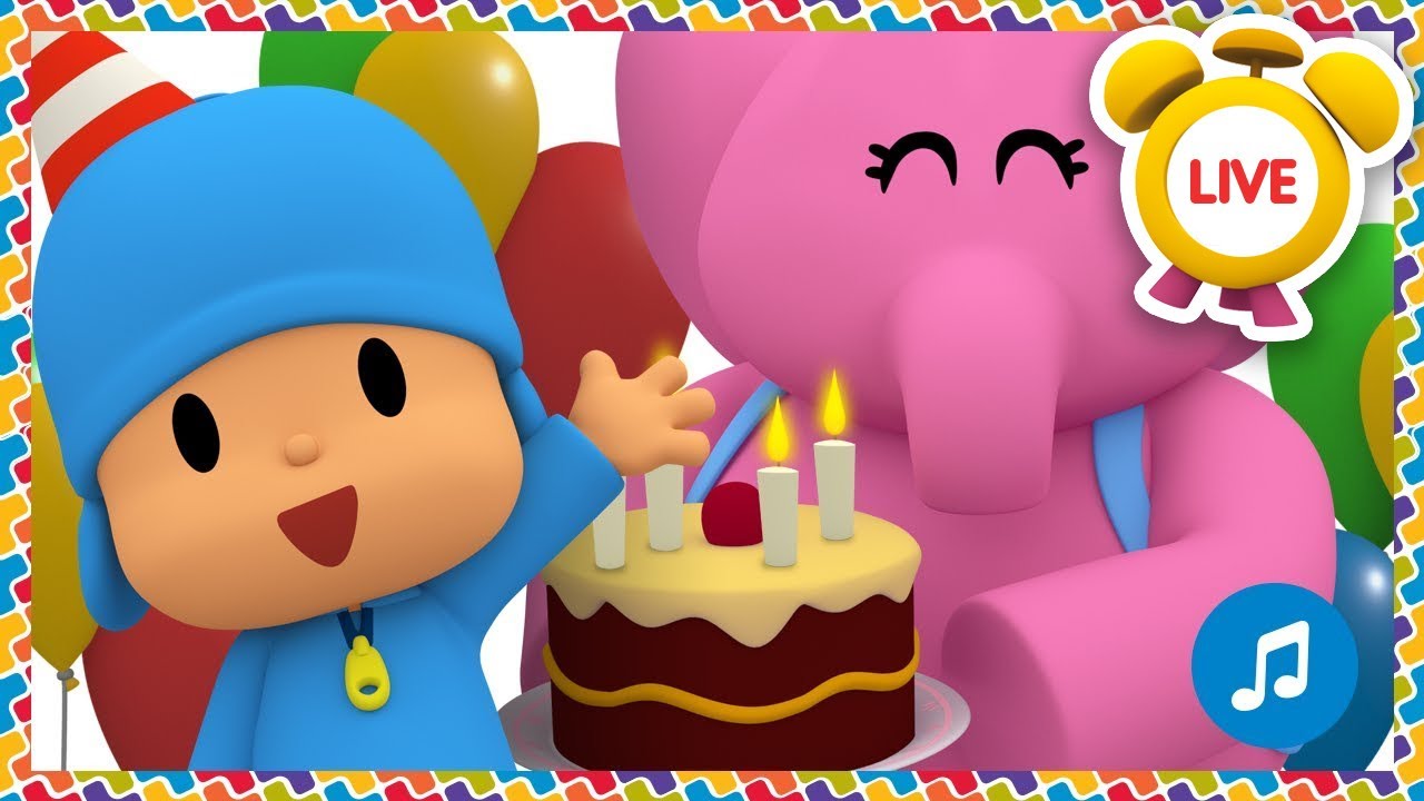 La Grande Festa di Compleanno| CANZONI e CARTONI ANIMATI per bambini | Pocoyo LIVE in Italiano