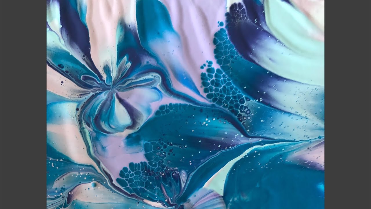 Wow 🤩 AMAZING EXPERIMENT / double dipping with monte Marte paints created a stunner.