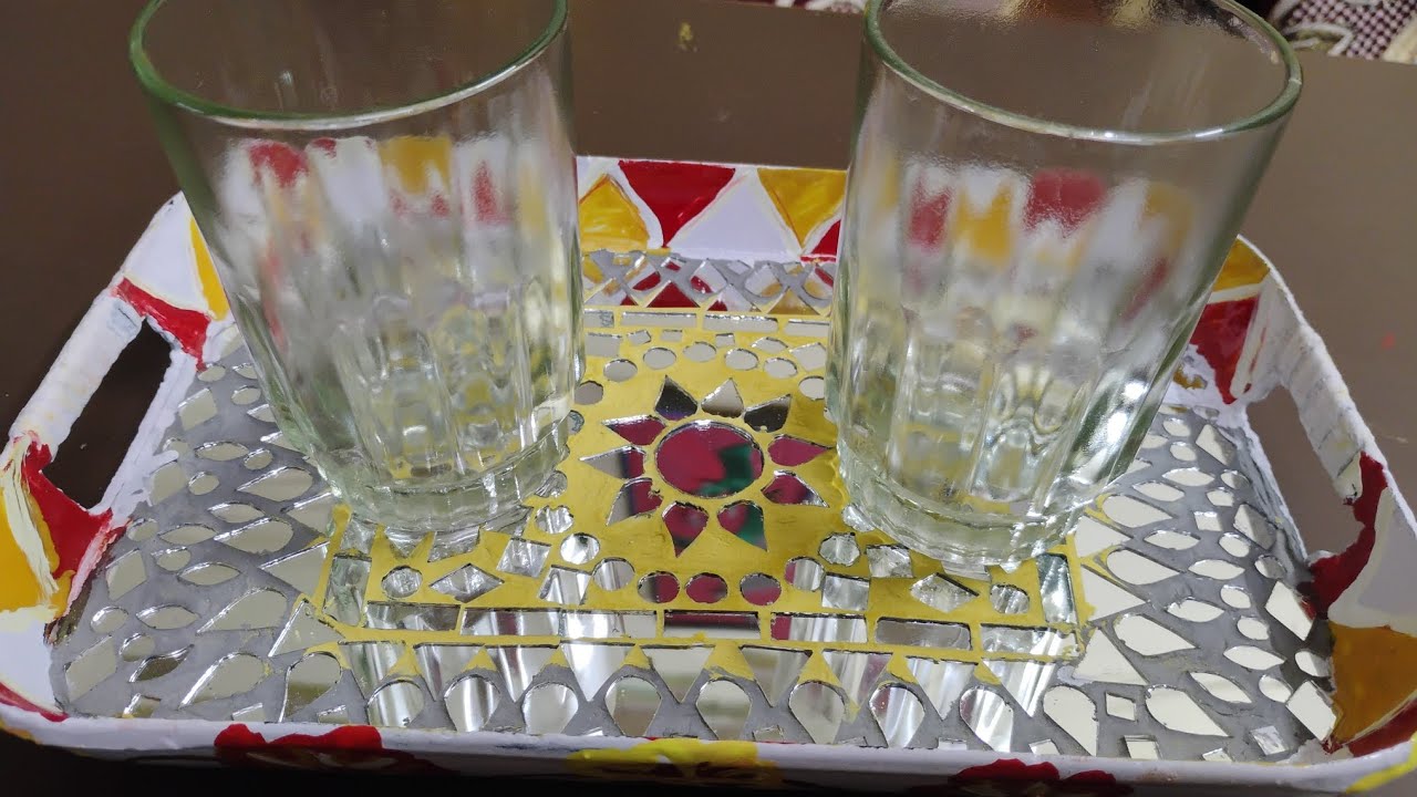 Part 2पुरानी ट्रे से बनाई शानदार डेकोरेटिव ट्रे | Handmade Art”