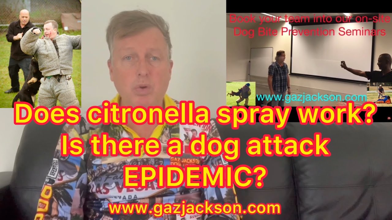 EP 160.  Does citronella spray work and is there a dog bite epidemic?