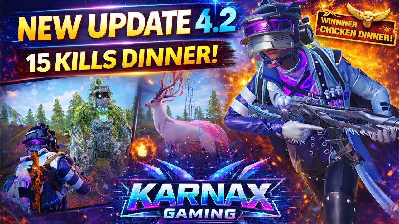 BGMI 4.2 NEW UPDATE WITH CHICKEN DINNER| 15 ELIMINATIONS SOLO 🔥