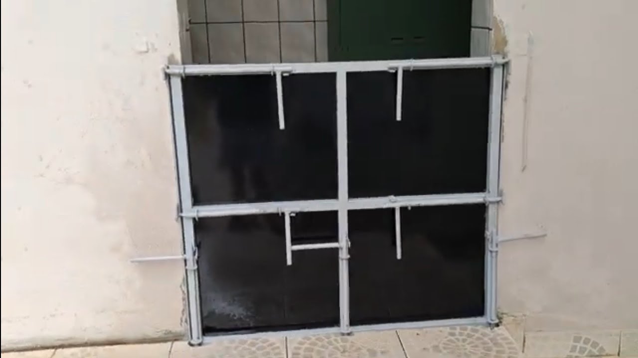 (Parte 2 de 2) Como Fazer Comporta Contra Enchente com Fechamento no Batente