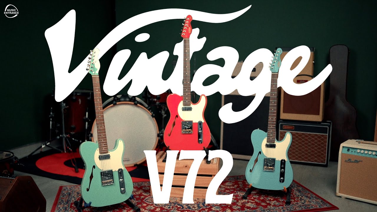 รีวิว กีตาร์ไฟฟ้า Vintage V72 ทรงเทเล ธินไลน์ ที่สไตล์โดดเด่น
