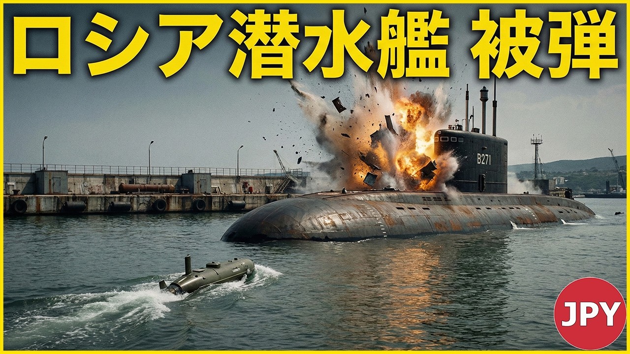 ウクライナ、4億5千万ドルのロシア最新ステルス潜水艦を攻撃！世界が震えた瞬間 | JPY 軍隊