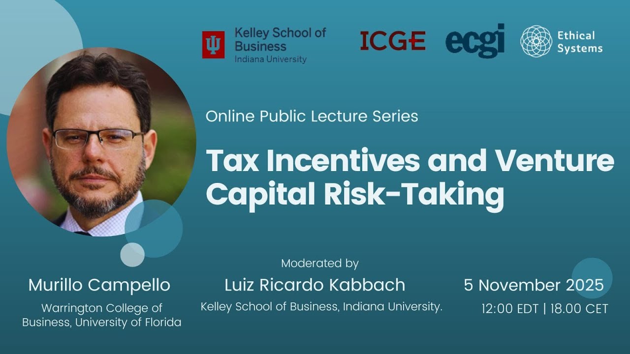 Tax Incentives and Venture Capital Risk-Taking - Murillo Campello