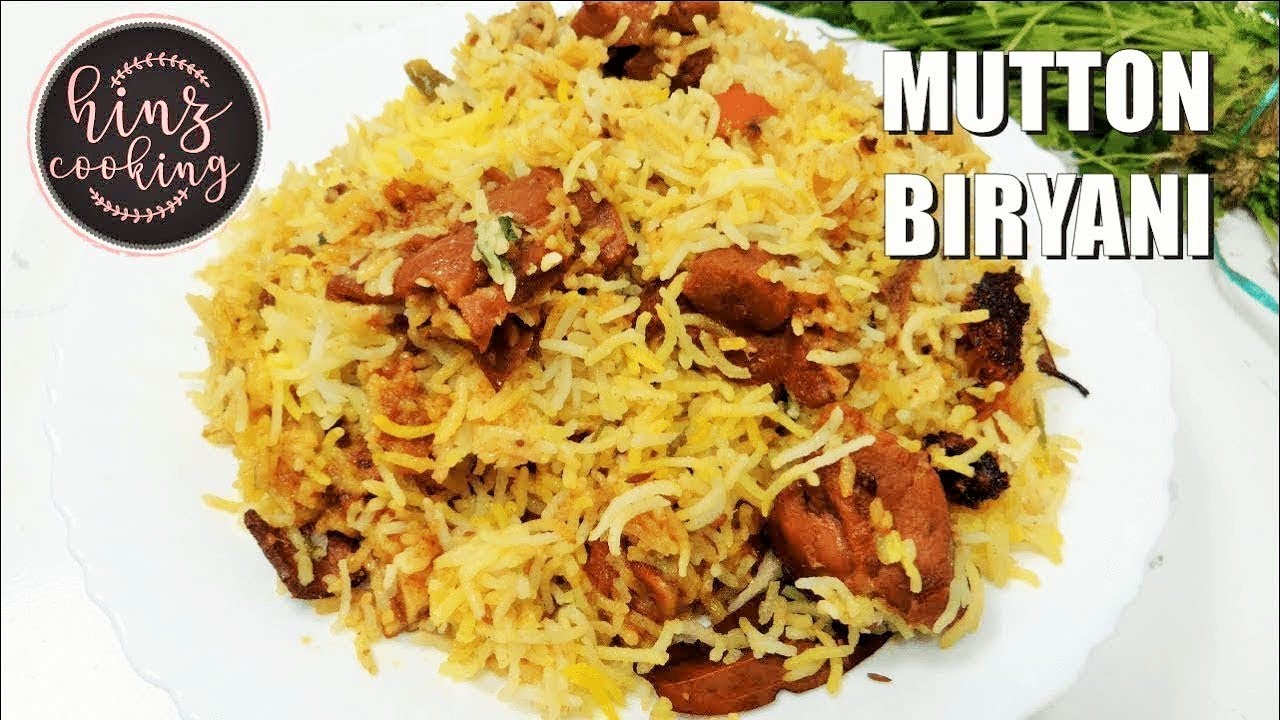 Pakistani Mutton Biryani Recipe - Goat Biryani Recipe - Eid Biryani - Hinz Cooking