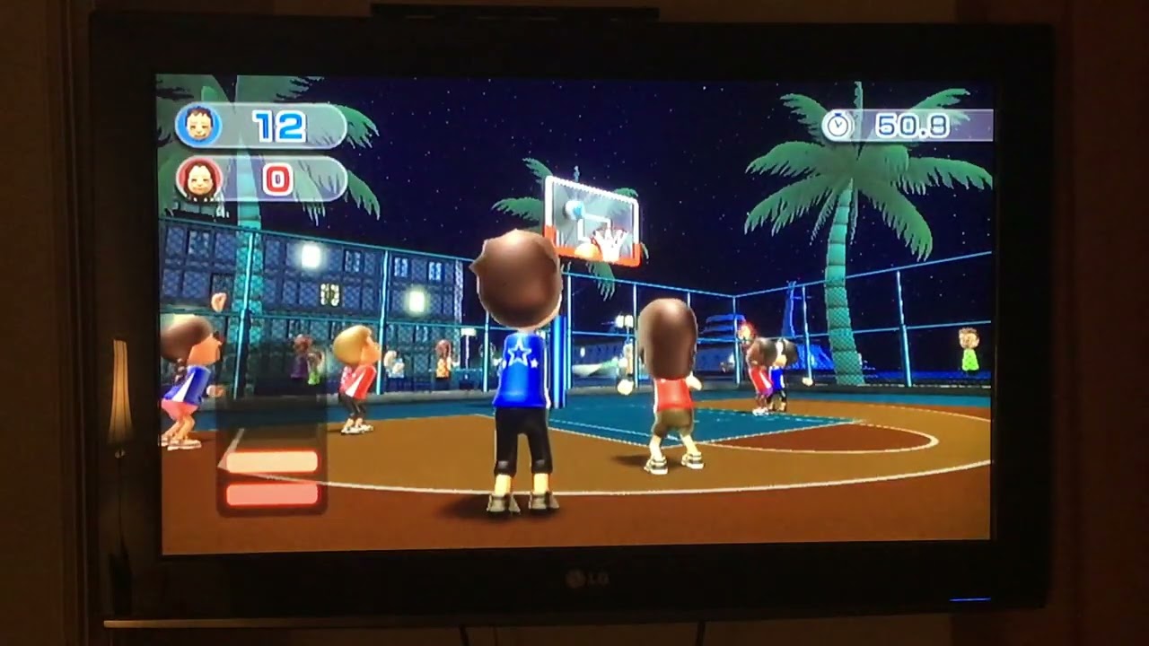 Wii Sports Resort Series: Basketball Pickup Game (Tomian vs. Tomoko)