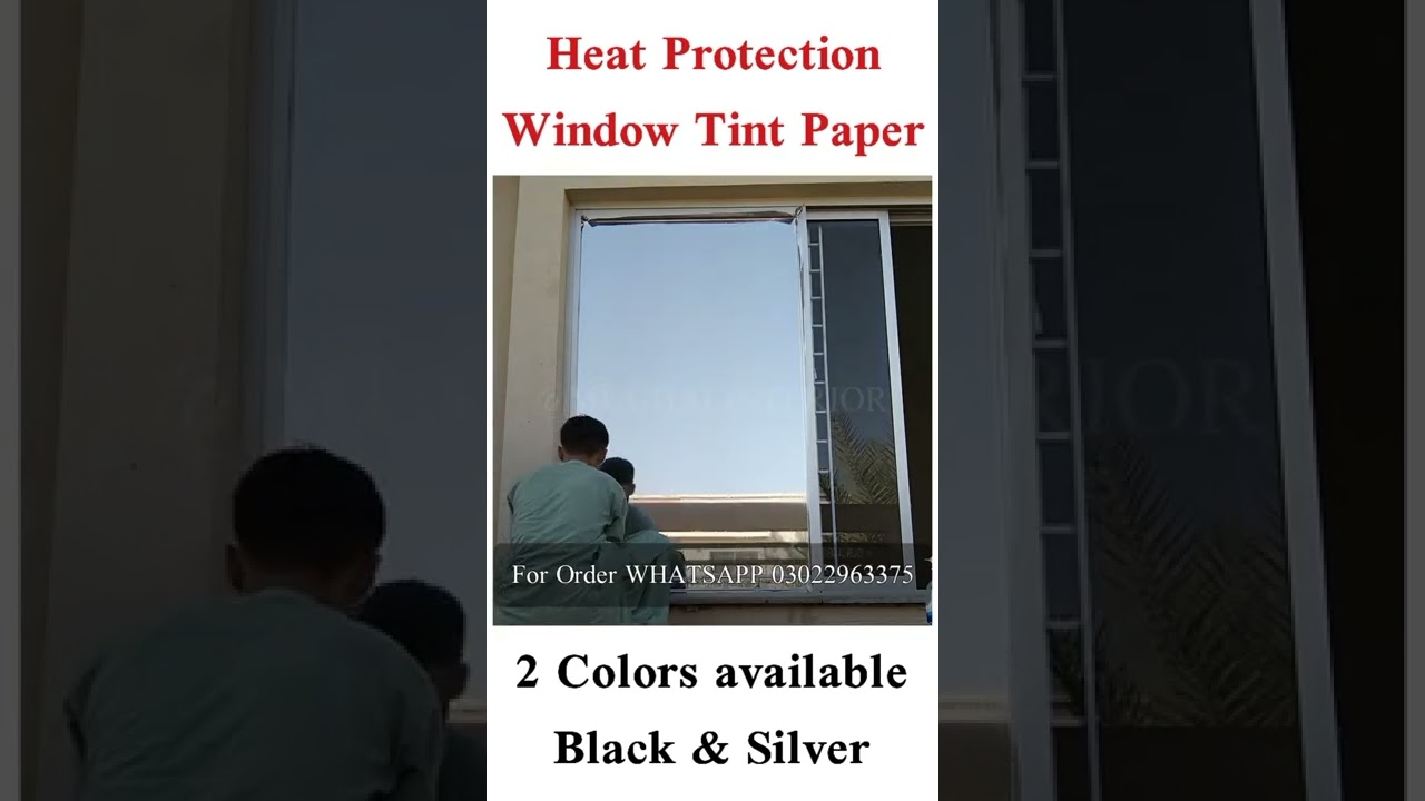 #Anti_Heat || One Way || #Window #Tinted Film || Window #Privacy #Glass #Paper #shorts
