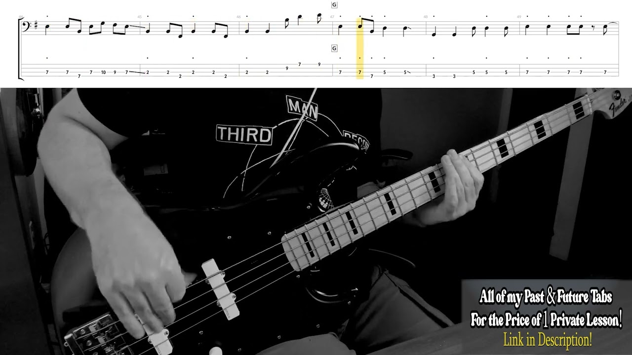 The Rolling Stones-Paint it Black-Live 2006-Bass Tab & Notation