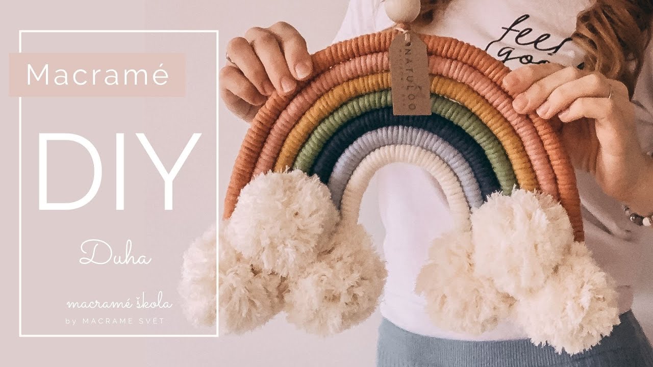 DIY 🌈 MAXI Macrame duha by MACRAMÉ SVĚT