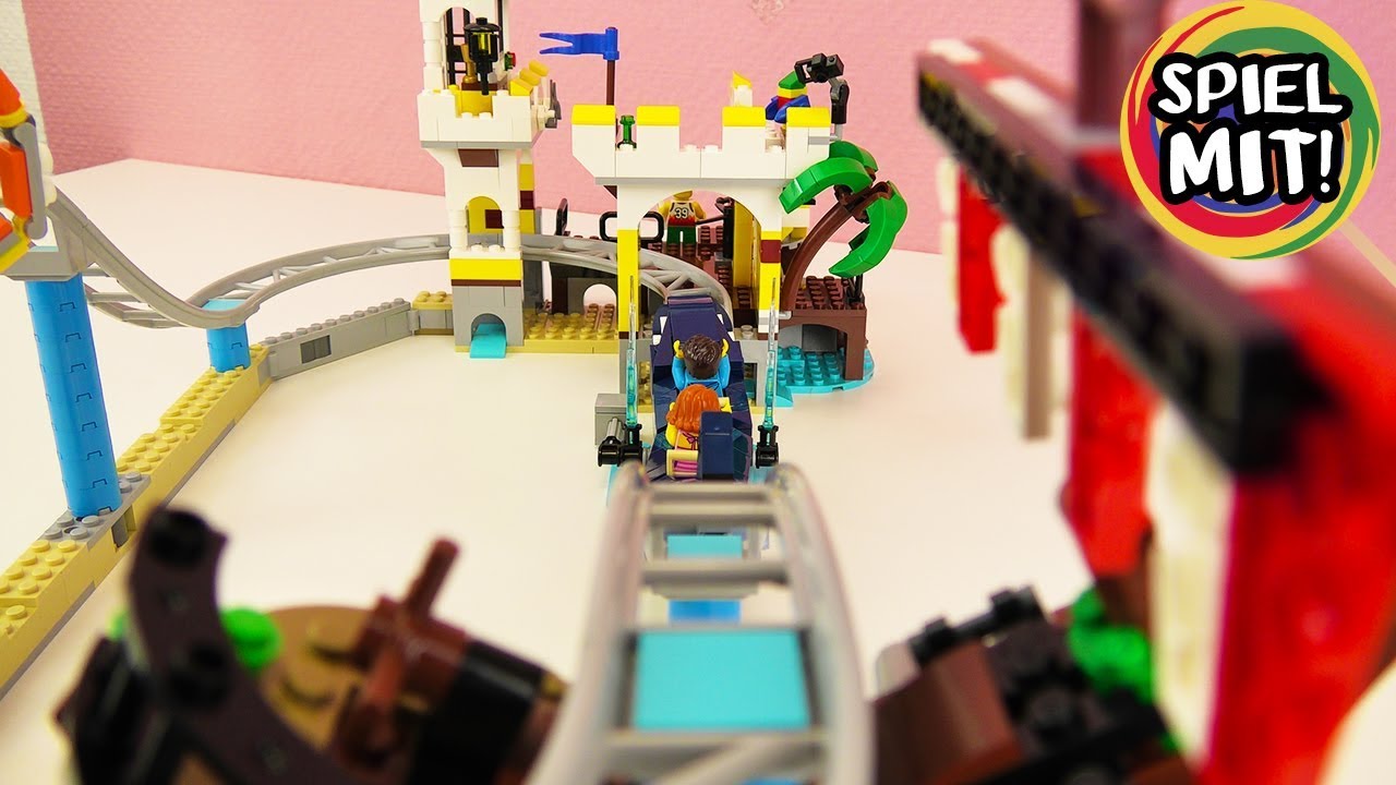 Lego Creator PIRATEN-ACHTERBAHN Freizeitpark 31084 Set Deutsch - Wilde Fahrten auf dem Hai!