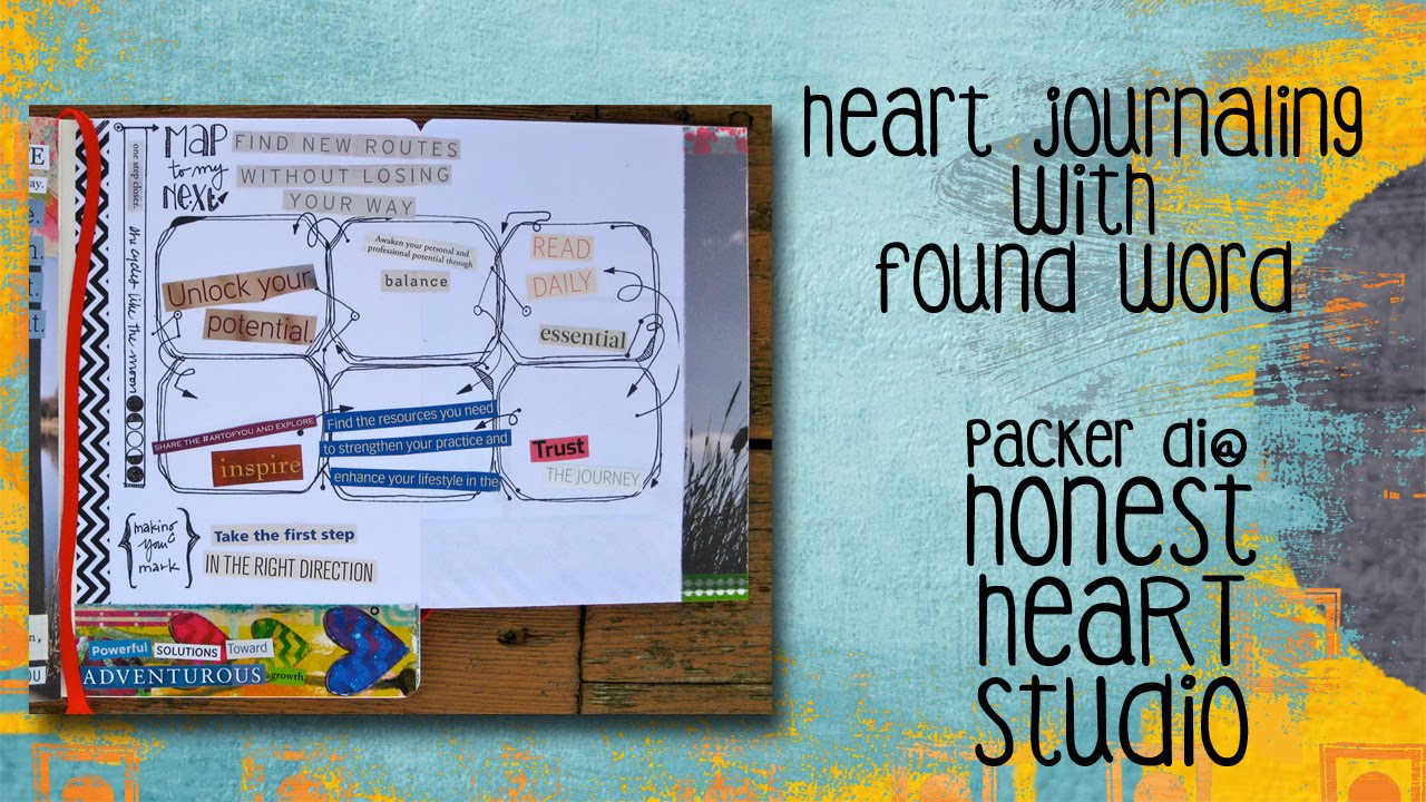 Heart Journaling with Found Word - Mind Map