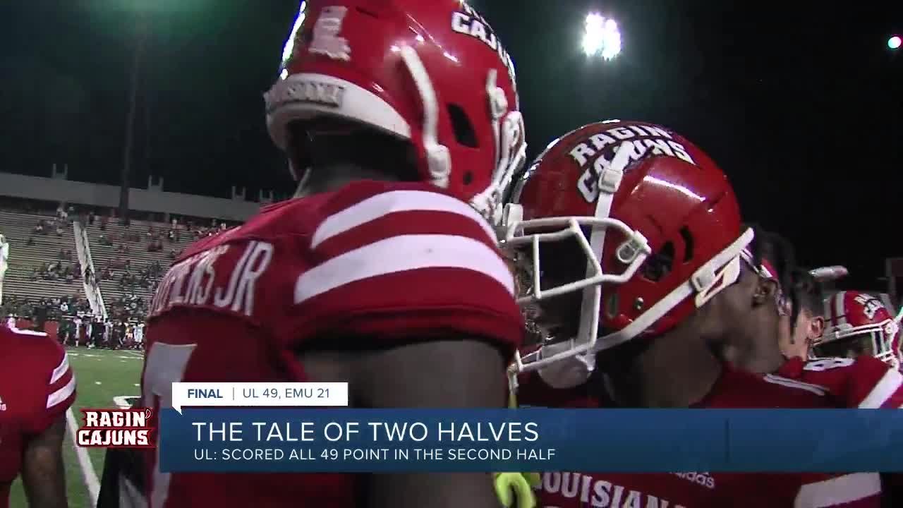 Ragin' Cajuns use explosive second half to roll Eastern Michigan