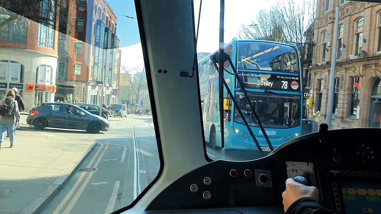 NET Tram 'Purple Line' Full Route Journey Visual- Phoenix Park to Clifton South | Alstom Citadis 226