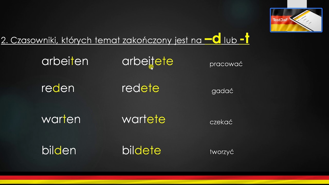 Czas przeszły prosty - niemiecki Präteritum