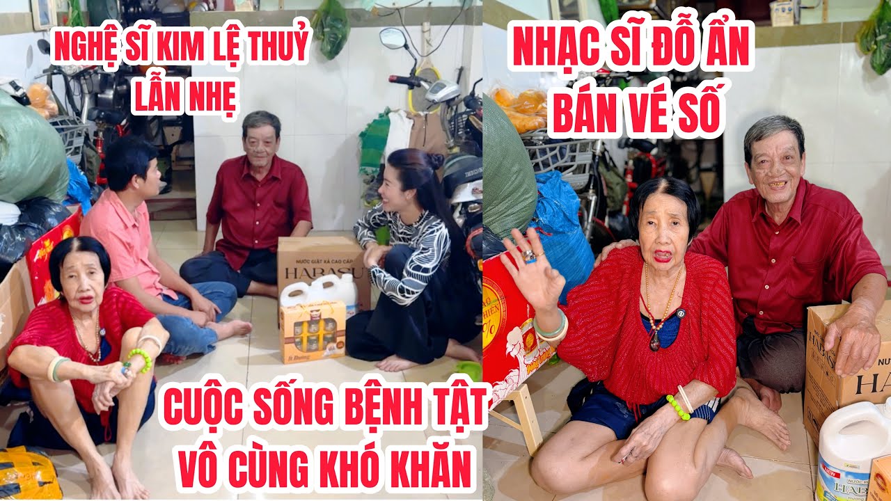 Khương Dừa xót xa NS Kim Lệ Thuỷ hơi lẫn vẫn nhớ nghề, chồng bán vé số lo tiền thuốc hàng tháng
