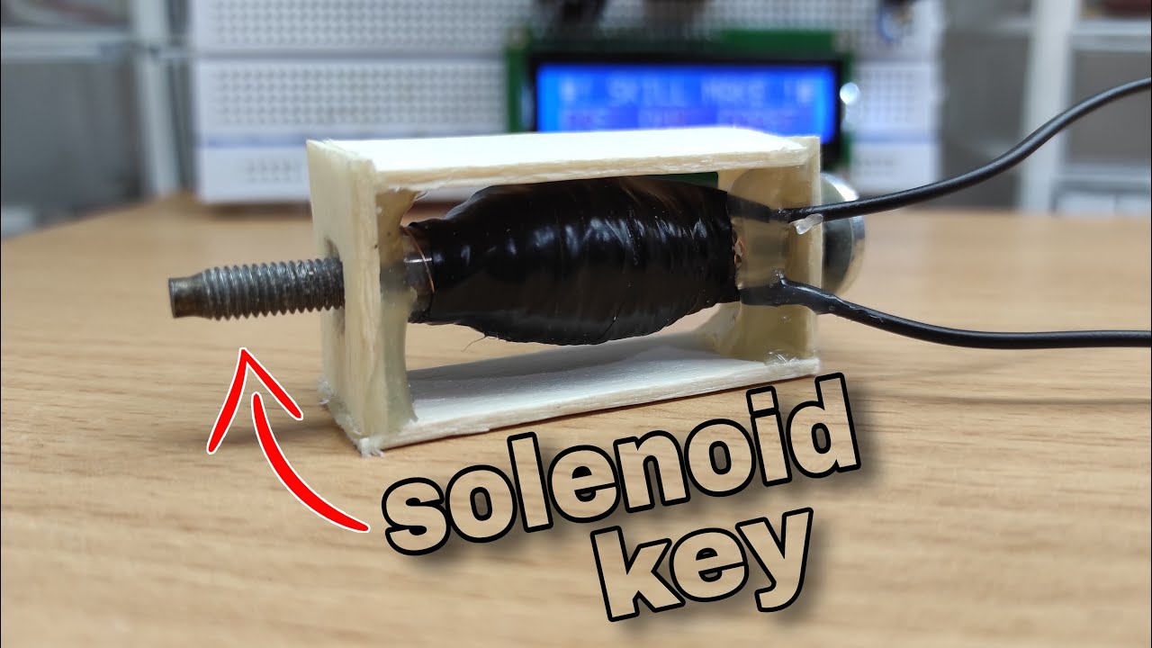 How to make electric lock (Sloenoid) | How to make solenoid using coil (Easy)