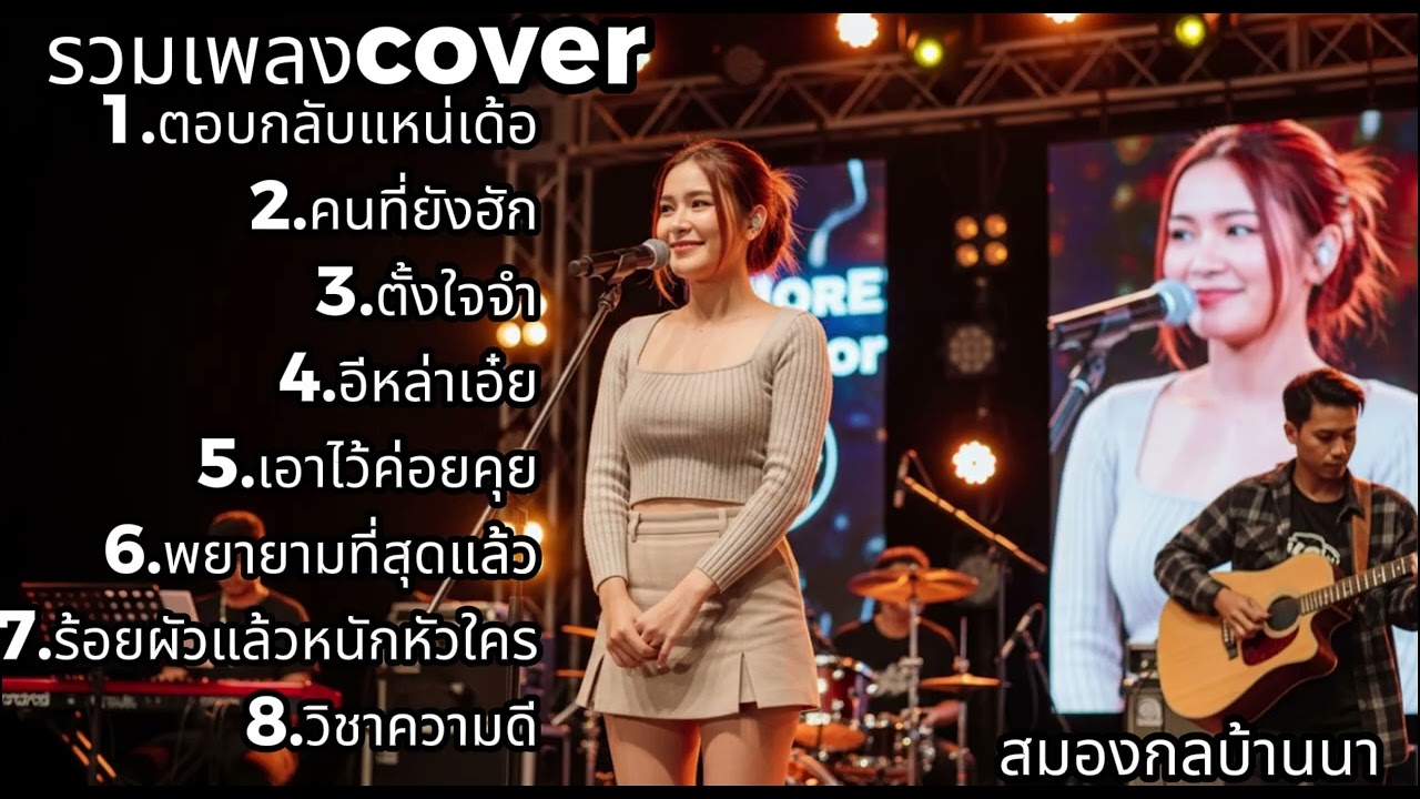 เพลง Cover ผู้หญิง เสียงดีทุกเพลง เปิดฟังสบายทั้งวัน | สมองกลบ้านนา