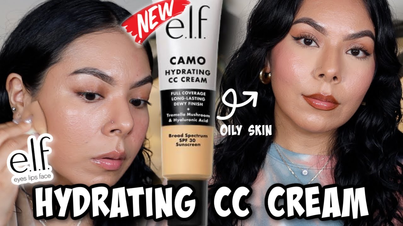НОВИНКА✨УВЛАЖНЯЮЩИЙ CC-КРЕМ ELF CAMO || ОБЗОР + ТЕСТ НА СТОЙКОСТЬ (ПРОТЕСТИРОВАНО НА ЖИРНОЙ КОЖЕ)