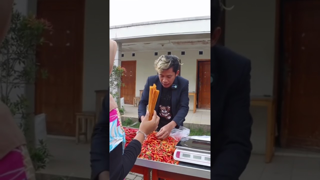 Viral Anggun jualan cabe rawit manis