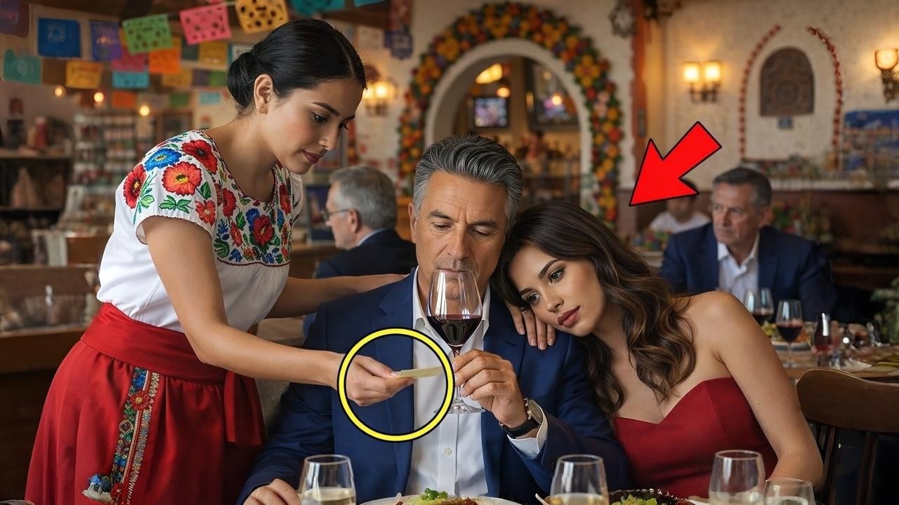 La mesera le dio una señal secreta al multimillonario: lo que hizo después impactó a todos