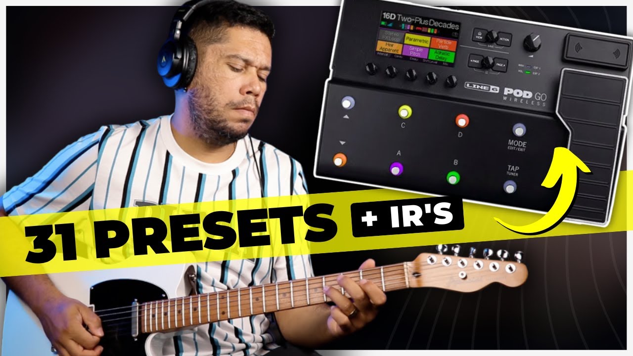 POD GO PRESETS | LOW GAIN - HI GAIN - DOTTED - WORSHIP - CLEAN - LEAD - CRUNCH - SOLO 🔥