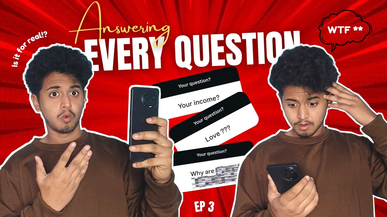 Answering every Question you asked !! 🤯| ep 3 | #vlog #challenge #questionanswer