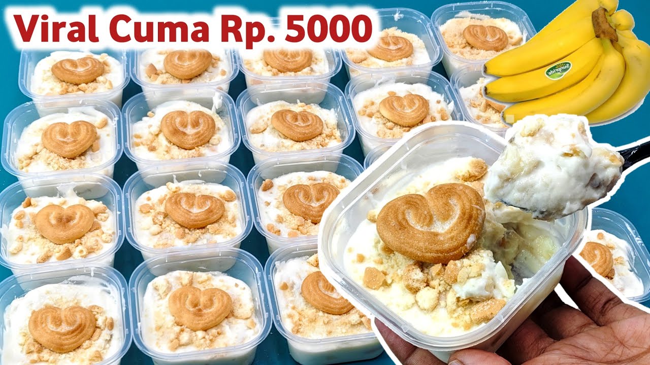 PANTES RAME, ENAK DAN BIKIN KETAGIHAN. BANANA PUDING Rp.5000AN | OLAHAN PISANG KEKINIAN