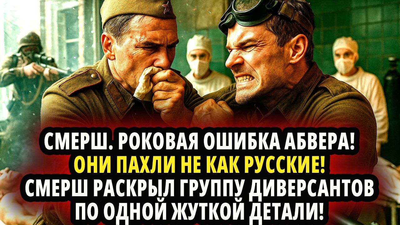 СМЕРШ. ЗАПАХ!   ОНИ ПАХЛИ НЕ КАК РУССКИЕ! СМЕРШ РАСКРЫЛ ГРУППУ ДИВЕРСАНТОВ ПО ОДНОЙ ЖУТКОЙ ДЕТАЛИ!
