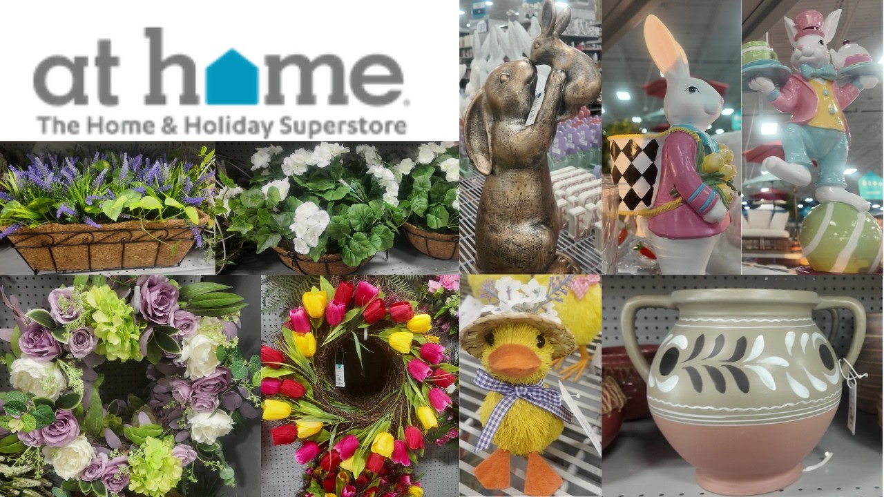 At Home - Spring Wreaths, Pottery, Dishware, Decor, Easter Finds