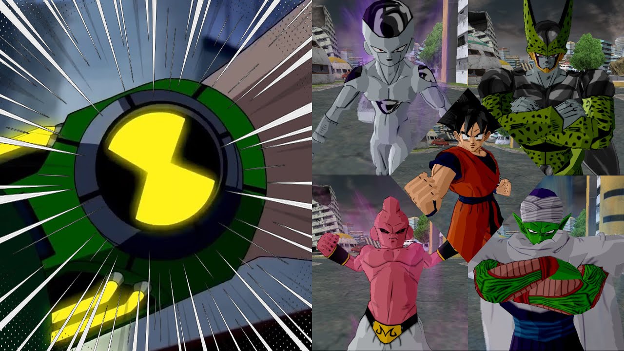 Ben Tennyson transforms into DBZ aliens 【Ben 10 × DBZ BT3 PS2 Mod】