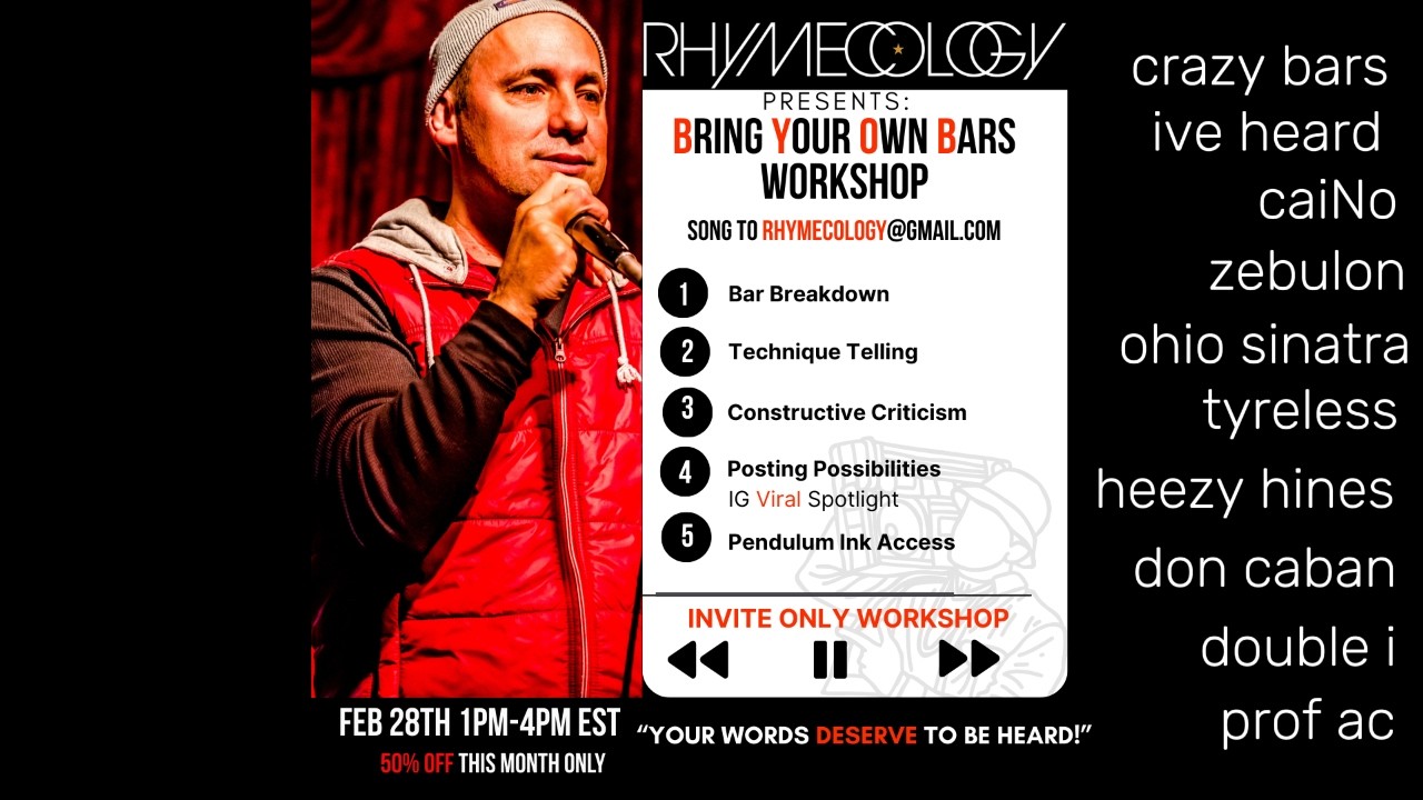 Rhymecology's Bring Your Own Bars Recap