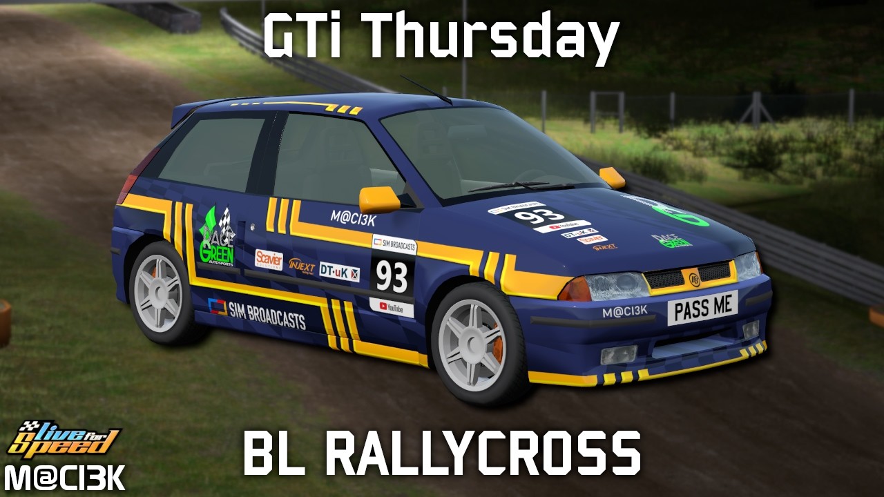 GTi Thursday #6 - Blackwood Rallycross (BL3) with XFG | Live for Speed 0.8B @srplfs