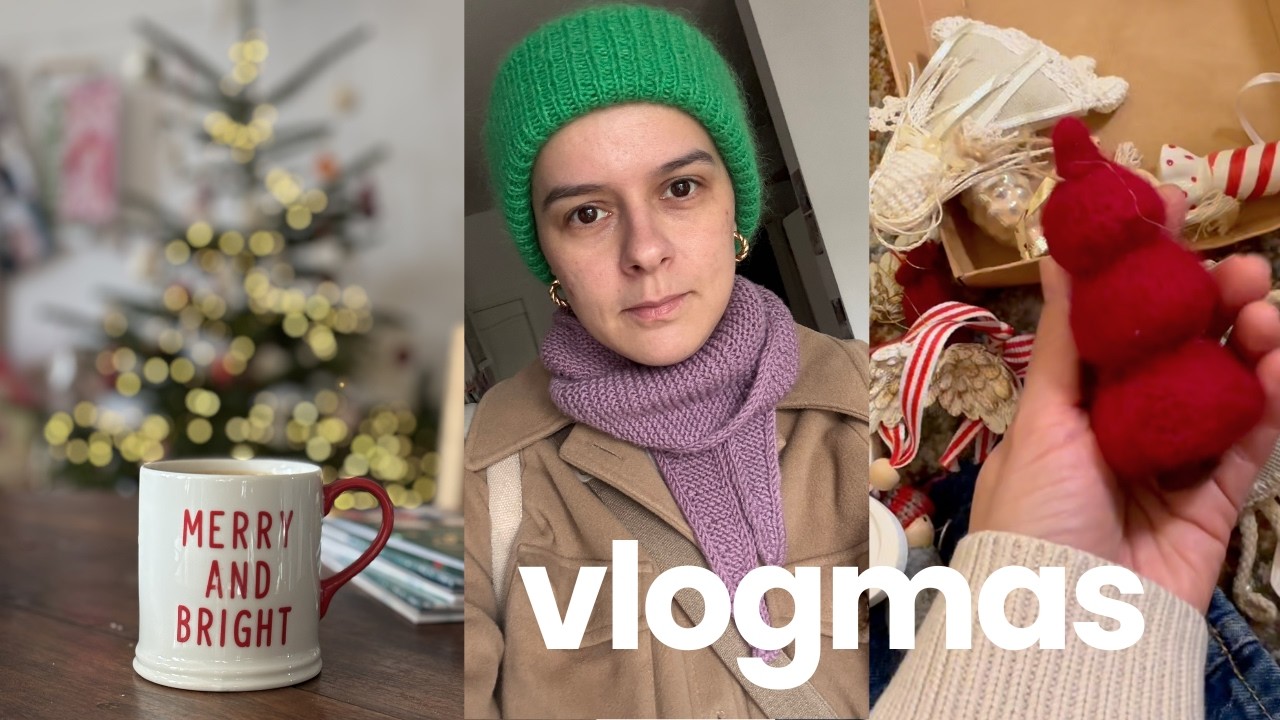 Vlogmas| Knitmas - totalnie świąteczny odcinek, choinka, pieczenie piernika i spalonych kardamonek