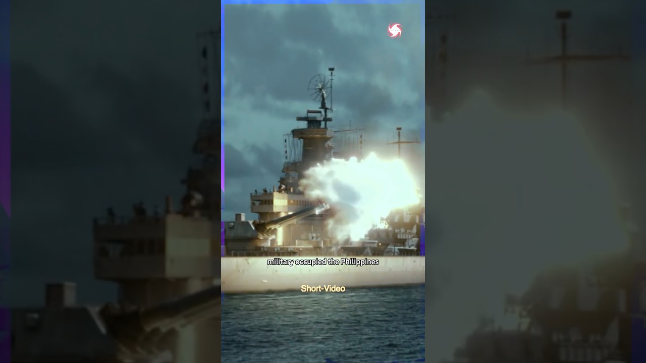 U.S. warships bombard Japanese troops on Okinawa #movie #action #kungfu #war #shorts