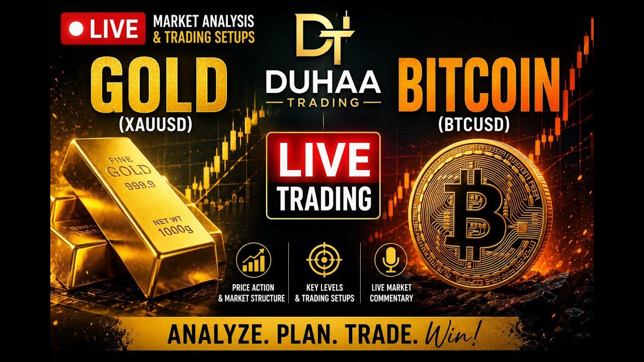 🔴 LIVE | Gold (XAUUSD) & Forex Market Analysis | Duhaa Trading