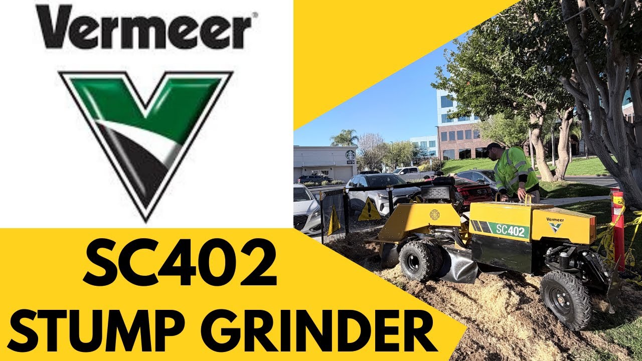 VERMEER SC402 STUMP GRINDER ACTION