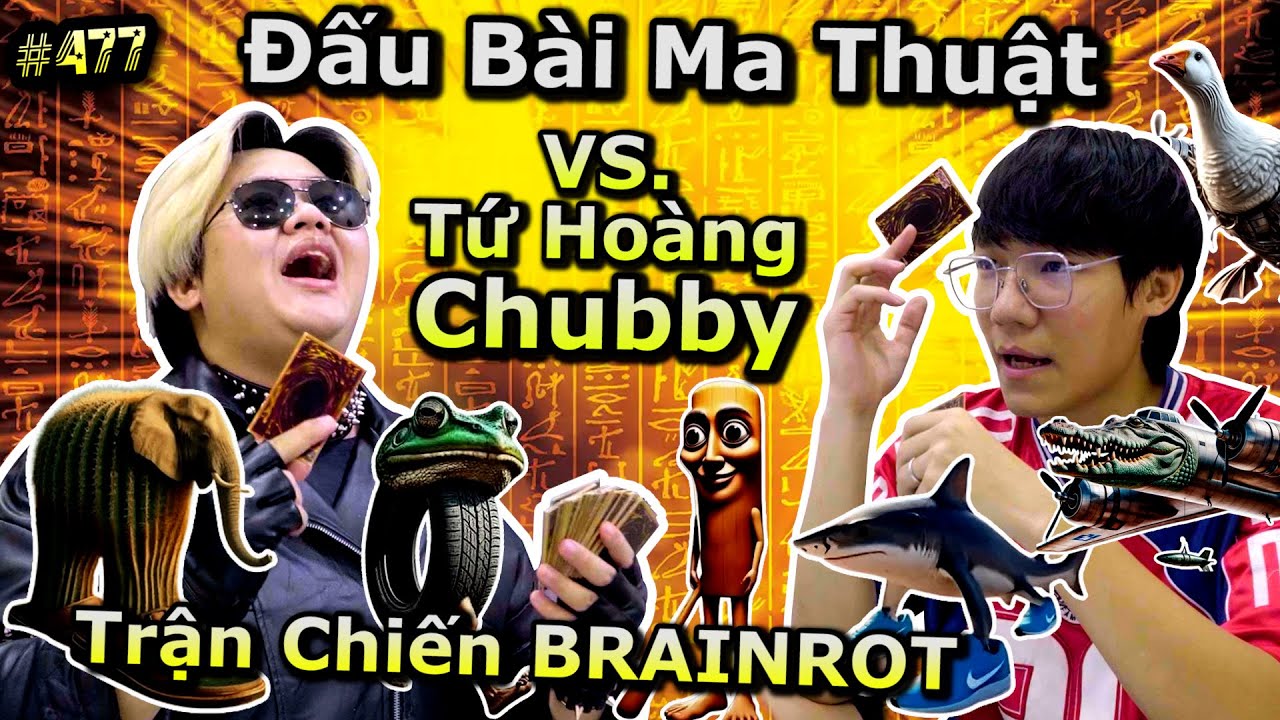 [VIDEO # 477] Đại Chiến Tứ Hoàng CHUBBY: Trận chiến Brainrot | Bài Ma Thuật | Vua Trò Chơi | Ping Lê