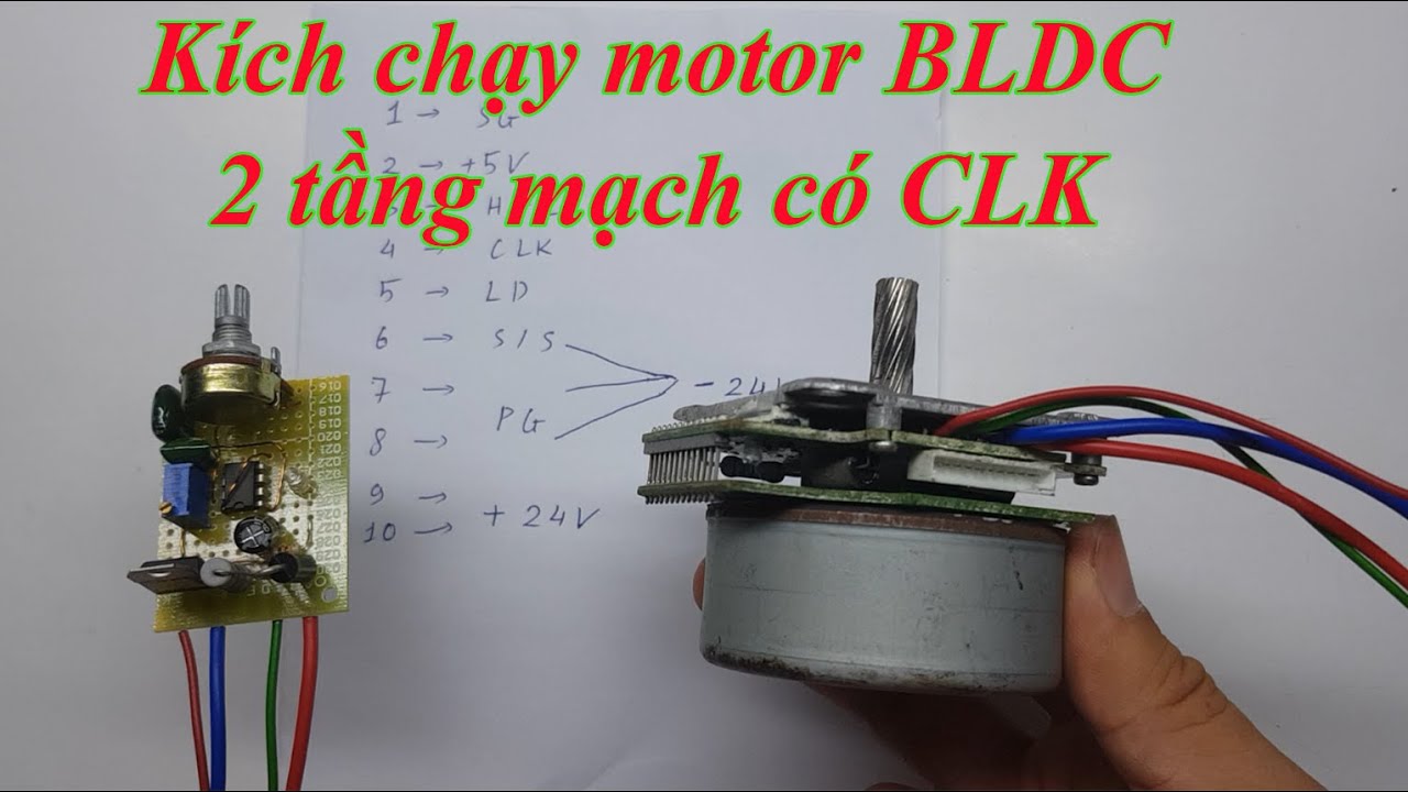Kích chạy motor Brushless 2 tầng mạch có CLK của một vị khán giả gửi tới Thợ Công Nghệ