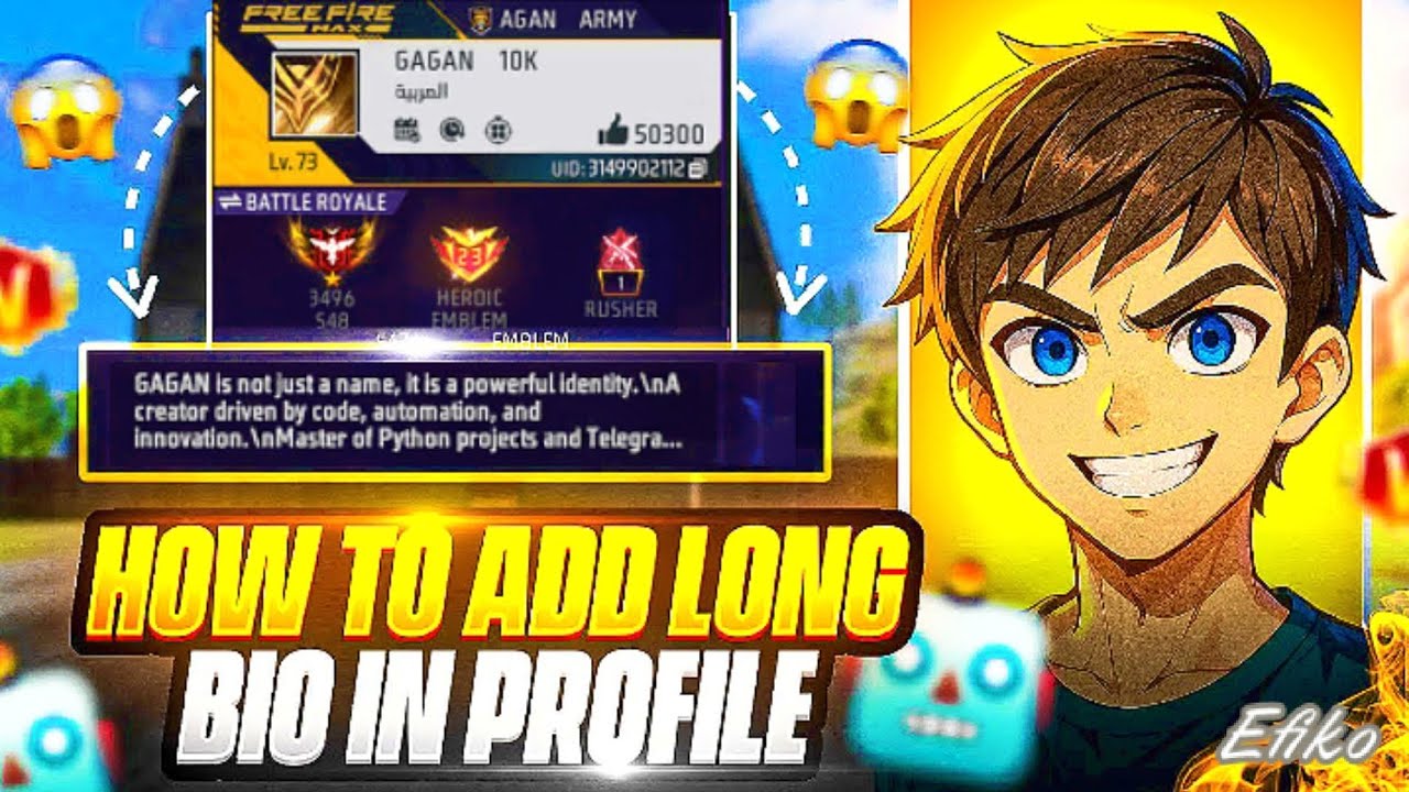 FREE FIRE BIO TRICK 2025 😱 300 Characters Stylish Bio Secret REVEALED! 💎