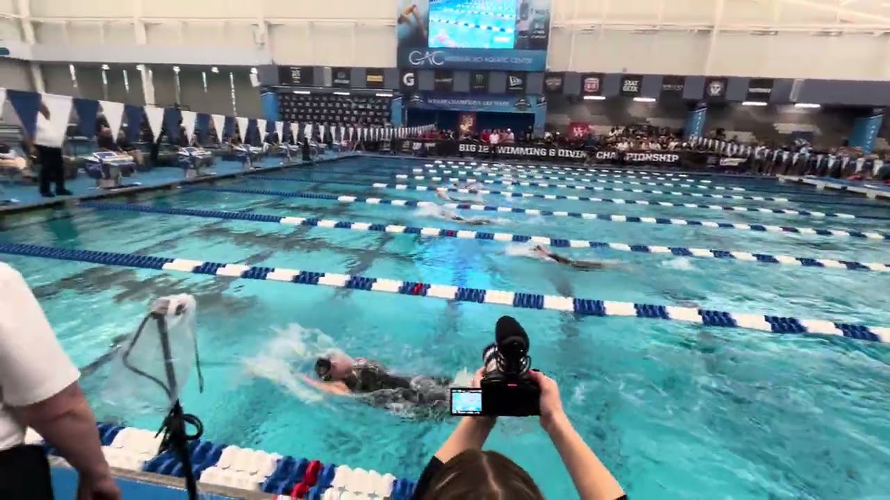 Women’s 200 back B finals Big 12 championships, Arizona State University
