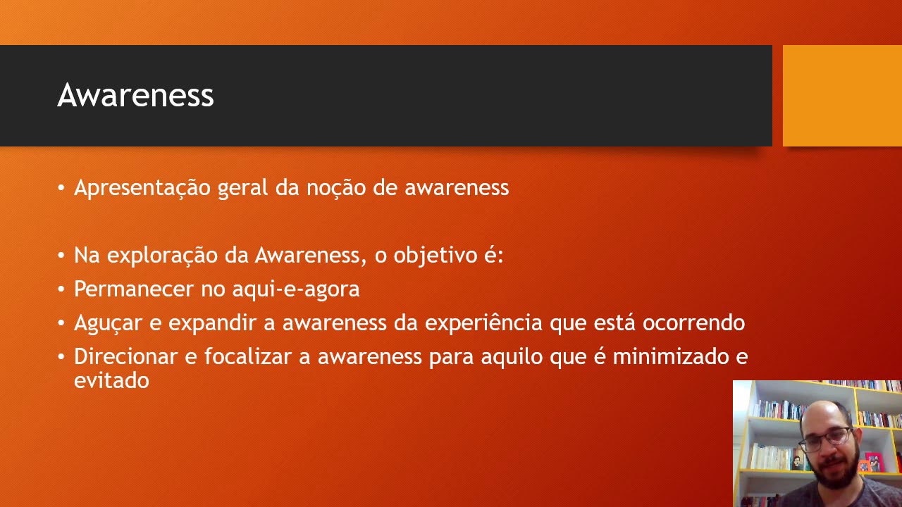 Teorias e Técnicas Psicoterápicas: Humanismo Existencial - Awareness