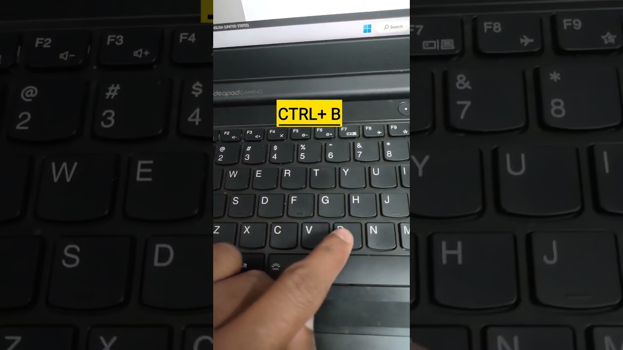 SHORTCUT KEYS TO BOLD LETTERS IN MICROSOFT WORD #shorts. #windows11 #trending #microsoft #word #bold